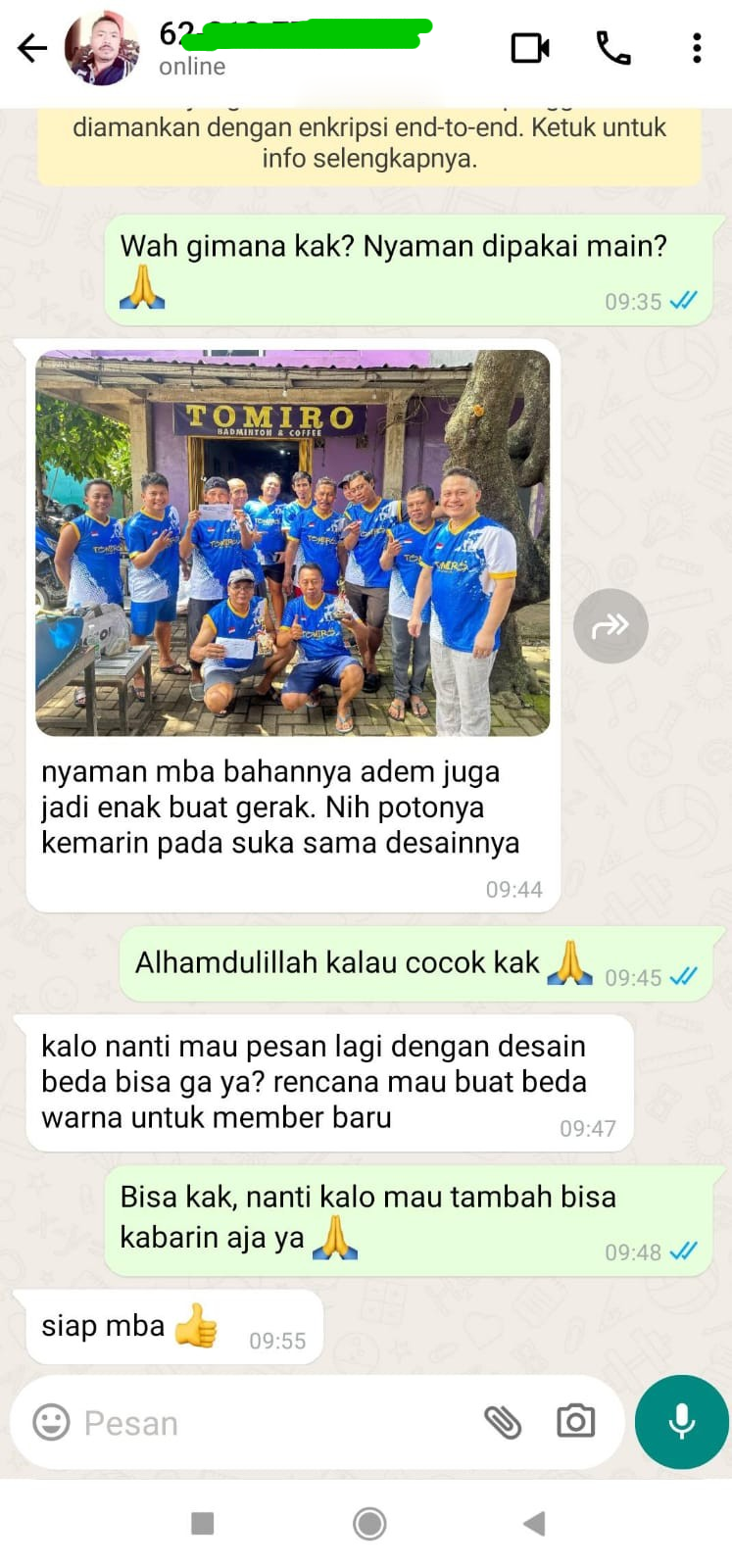 Jersey custom sekolah Yogyakarta