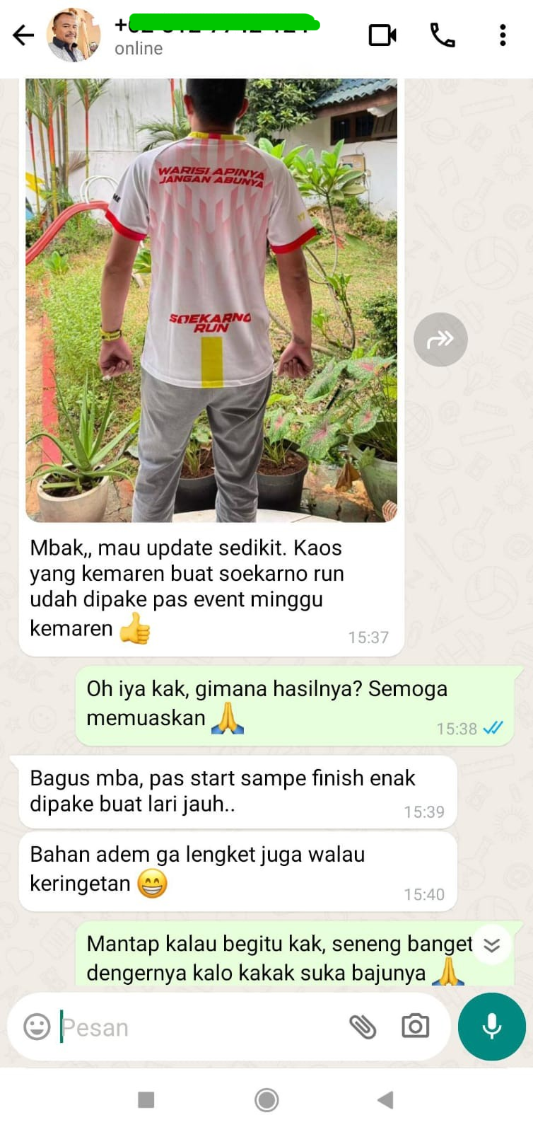 Hasil cetak jersey tim futsal custom
